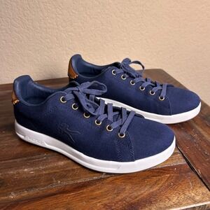 Kuru Cloud Women's Navy Canvas Lace Up‎ Low Top Sneakers Shoes Size 8